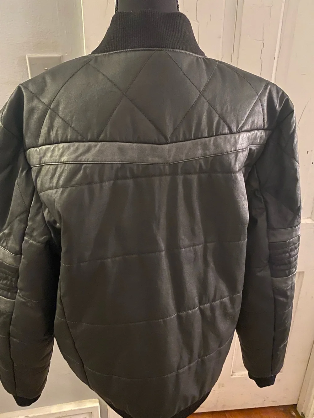 Calvin Klein Jeans Black Quilted Bomber Jacket